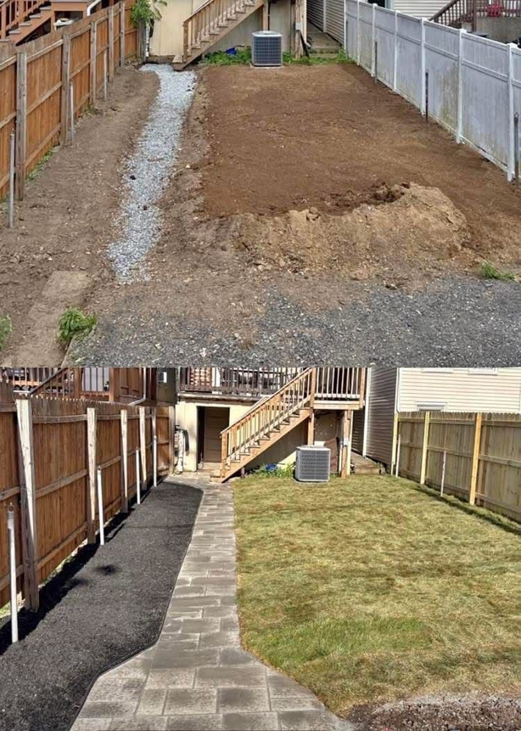 Project Small Bethlehem Backyard Gets Fresh Sod and a Clean New Layout image