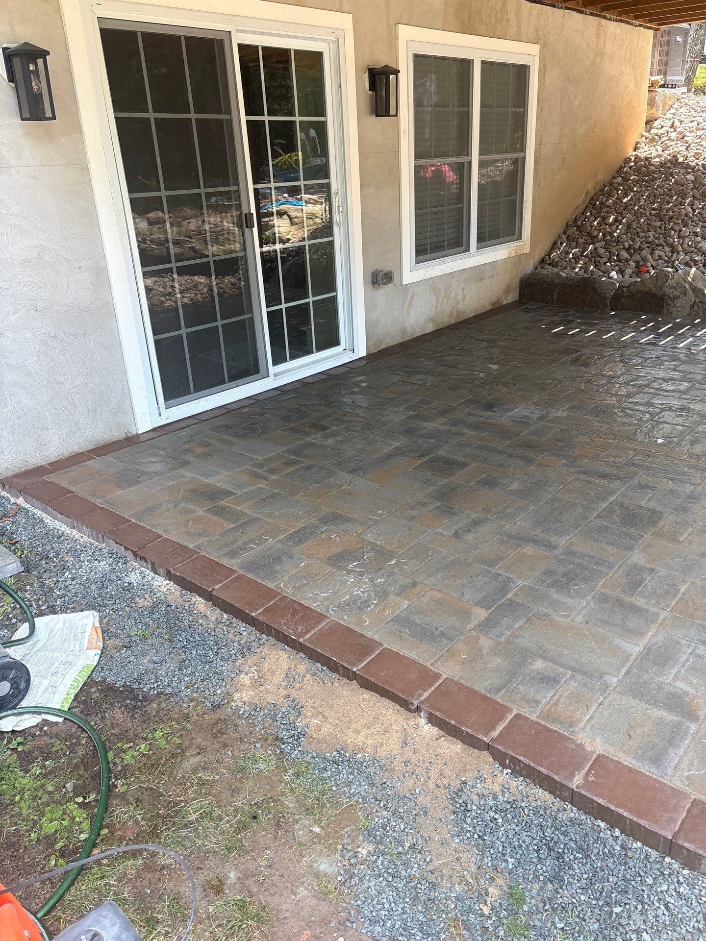 Gallery photos for Fire Pit Patio, Stone Pathways and Full Backyard Outdoor Living Build: Image #4