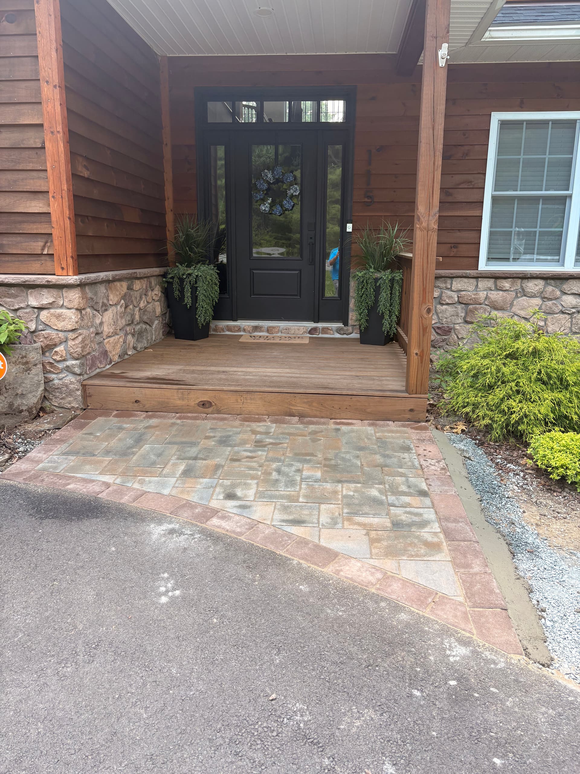 Gallery photos for Fire Pit Patio, Stone Pathways and Full Backyard Outdoor Living Build: Image #3