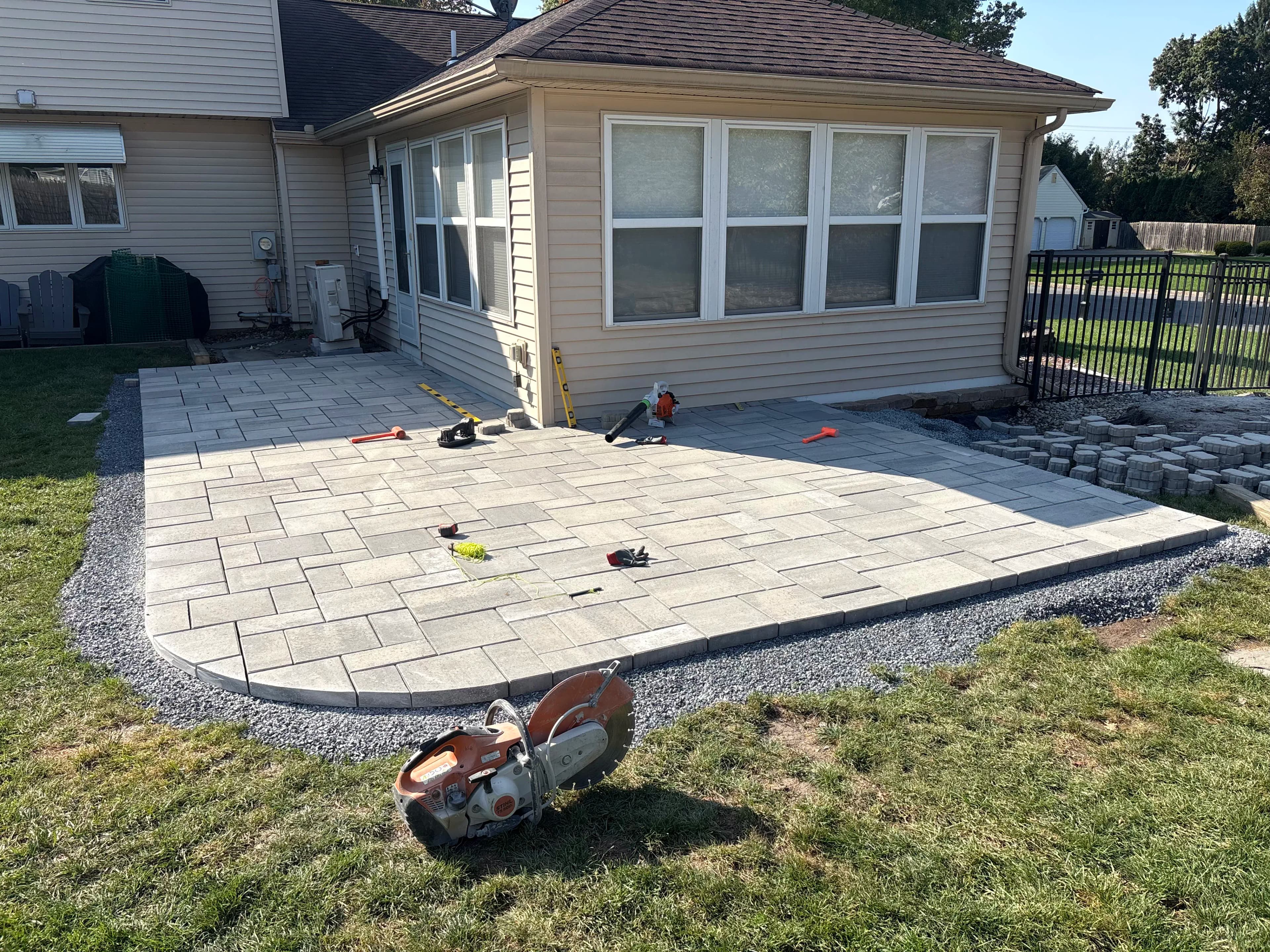 Project Bethlehem Paver Patio Almost Done and Already Looking Sharp image