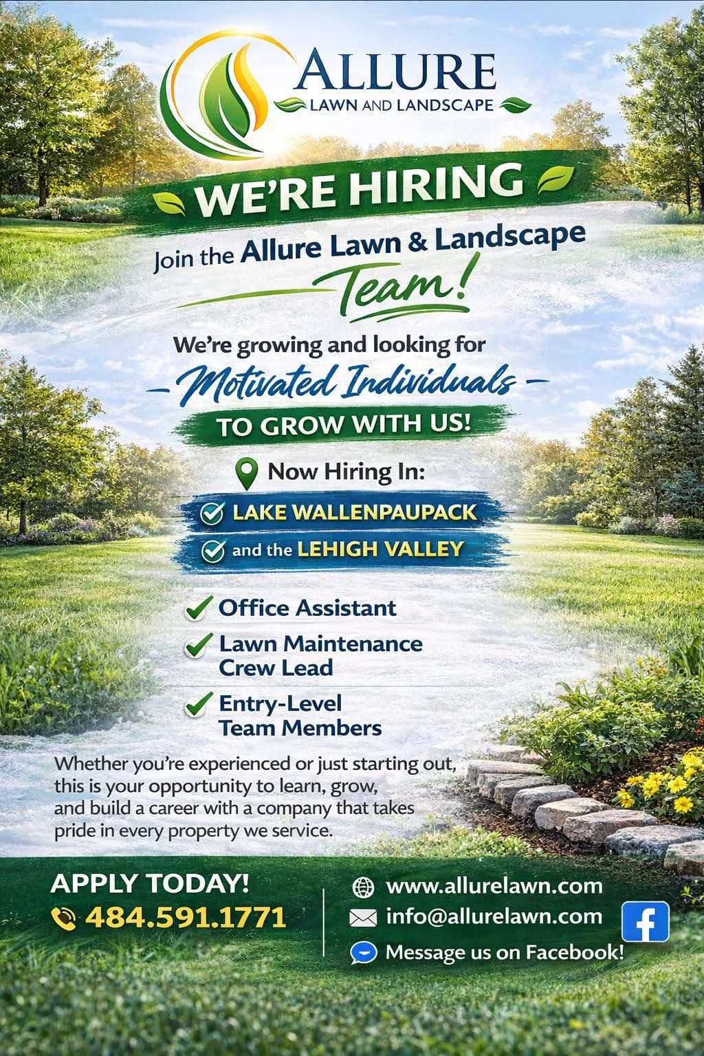 Project Exciting Career Opportunities at Allure Lawn and Landscape image