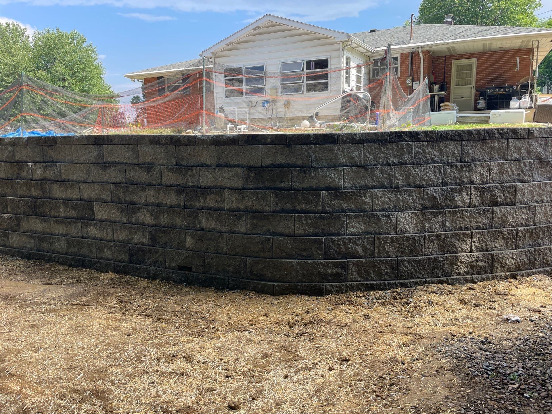 Gallery photos for Building a New Retaining Wall in Bethlehem PA: Image #1