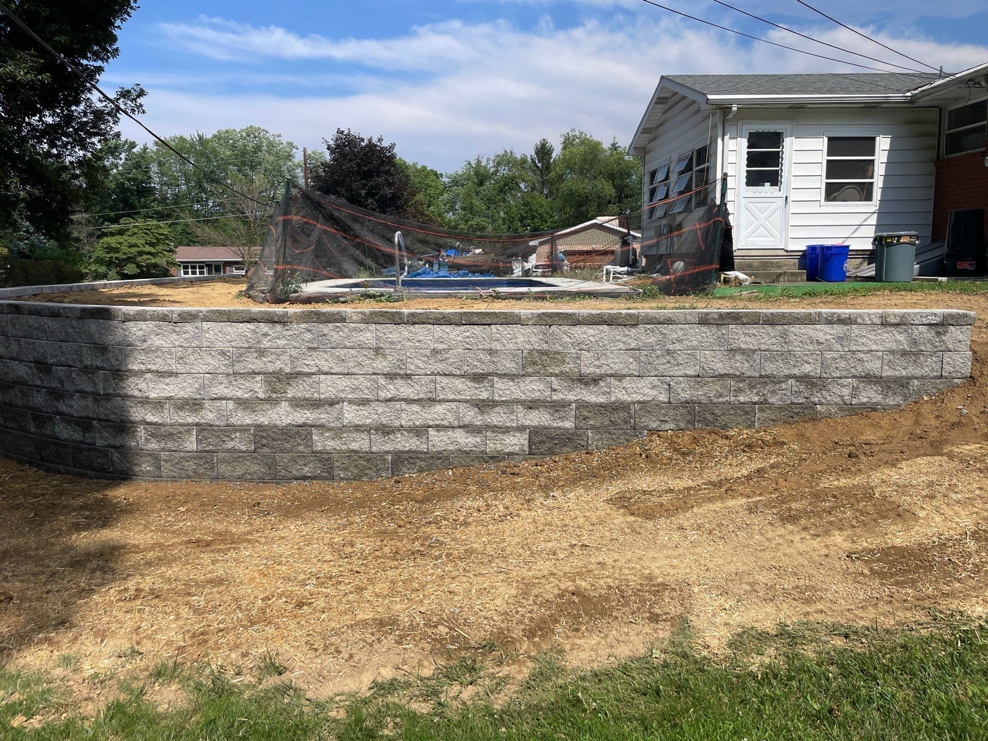 Gallery photos for Building a New Retaining Wall in Bethlehem PA: Image #2