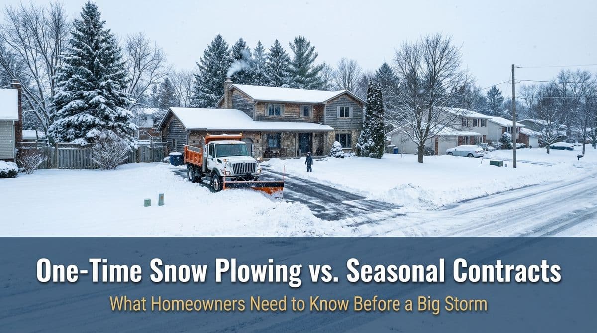 Featured post - One-Time Snow Plowing vs. Seasonal Contracts