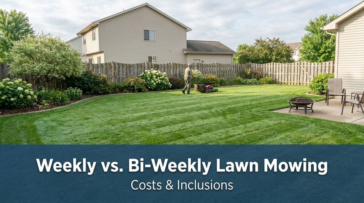 Weekly vs. Bi-Weekly Lawn Mowing: Cost, Inclusions, Choices image